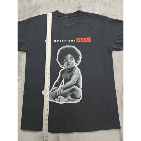 The Notorious BIG Biggie Smalls T-Shirt Size L Black Ready To Die Graphic Rap - Picture 5 of 7